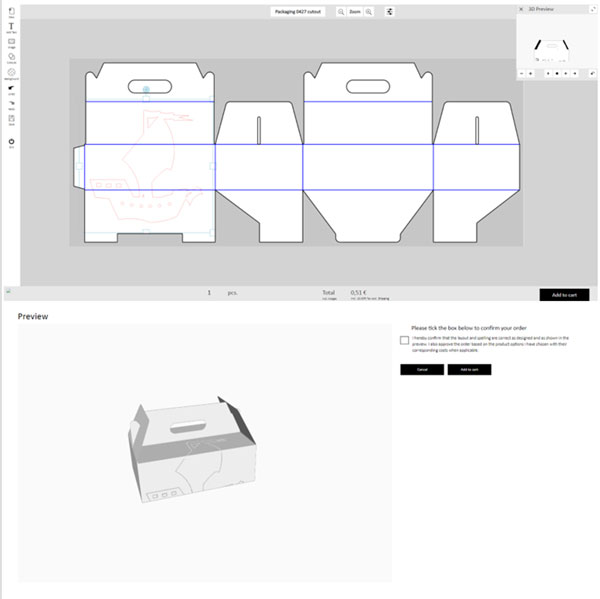 Ausschnitte/Lasercuts für Verpackungen